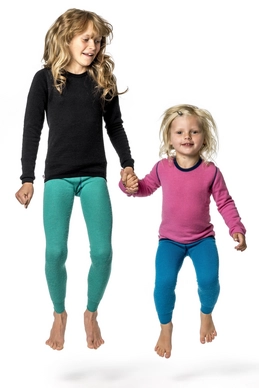 Ondershirt Woolpower Kids Crewneck 200 Rose