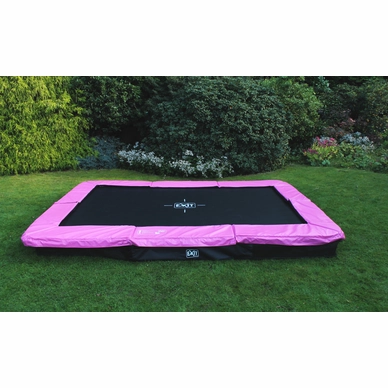 Trampoline EXIT Toys Silhouette Ground Rectangular 366 x 244 Pink