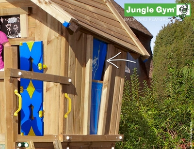 Speelset Jungle Gym Crazy Playhouse + Platform CXL Rood