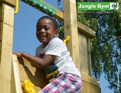 Speelset Jungle Gym Jungle Cubby + Balcony Fuchsia
