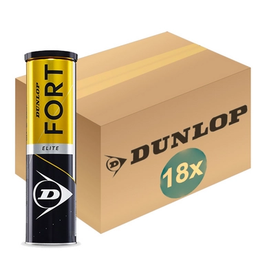 Tennisball Dunlop Fort Elite 4-Tin (Dose 18x4) 2020
