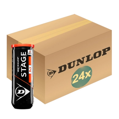 Balles de tennis Dunlop Stage 2 Orange 3 Balles (Boîte 24x3) 2020