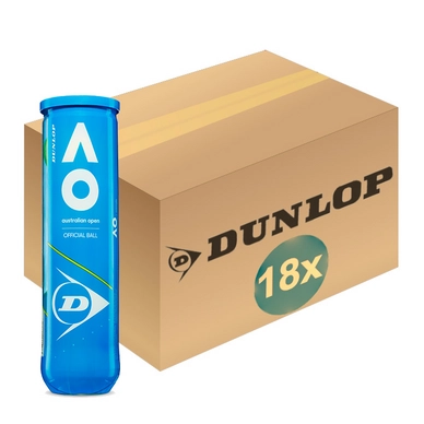 Tennis Balls Dunlop Australian Open (Box 18 x 4) 2020