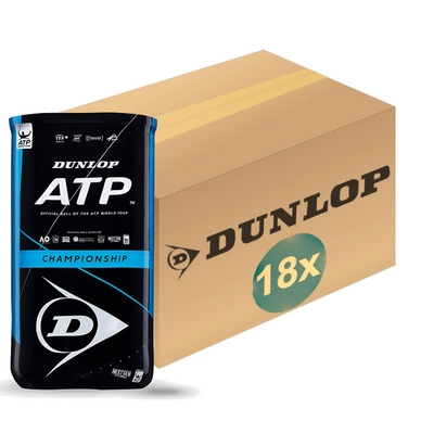 Balle de Tennis Dunlop ATP Championship 2 x 4 Balles (Boîte 9x 2/4) 2020
