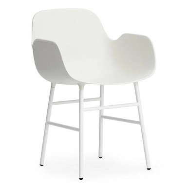 Stuhl Normann Copenhagen Form Armchair Steel White