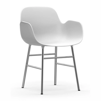 Stoel Normann Copenhagen Form Armchair Chrome White