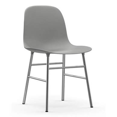 Stuhl Normann Copenhagen Form Chrome Grey