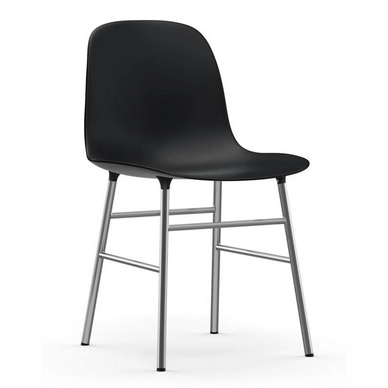 Chaise Normann Copenhagen Form Chrome Black