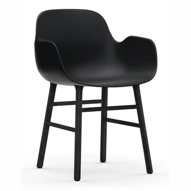 Stuhl Normann Copenhagen Form Armchair Black Oak Black
