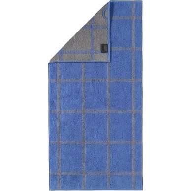 Bath Towel Cawö Two-Tone Graphic Blue