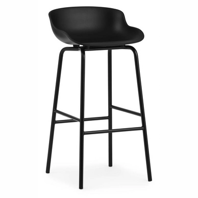 Barstoel Normann Copenhagen Hyg Steel 75 cm Black