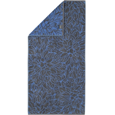 Handdoek Cawö Brilliant Flowers Kobalt (set van 3)