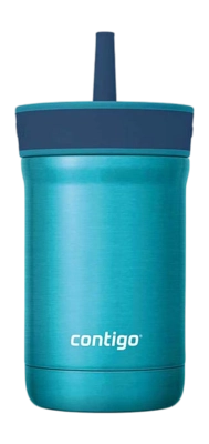 Mug Isotherme Contigo Leighton Kids avec Paille Bleu 420 ml