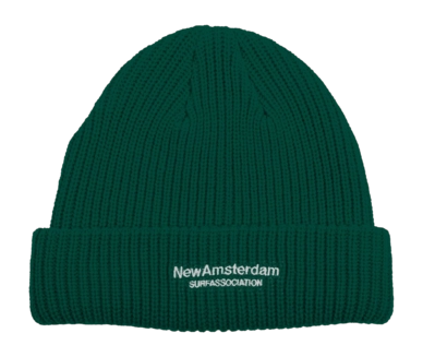 Beanie New Amsterdam Surf Association Men Logo Green