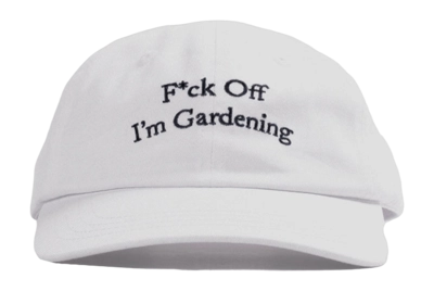 Casquette Bram's Fruit Homme F*ck Off I'm Gardening White