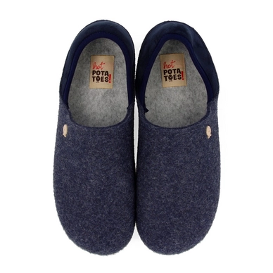 HOT POTATOES Chaussons Homme Kauns – Confort & Éco-responsable – Semelle Caoutchouc Naturel Recyclé