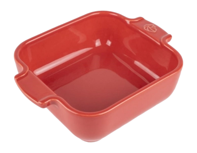 Oven Dish Peugeot Square Ceramic Red 22 cm