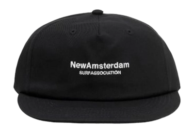 Casquette New Amsterdam Surf Association Name Black