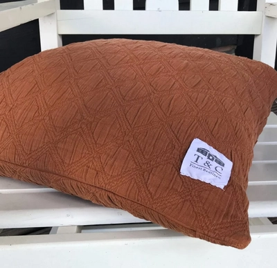 Sierkussenhoes Town&Country Iris Rust (50 x 50 cm)