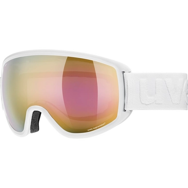Ski Goggles Uvex Topic FM White Matte / Mirror Gold