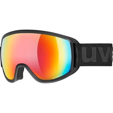 Skibrille Uvex Topic FM Black Mat / Mirror Rainbow