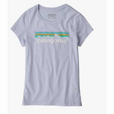 T-shirt Patagonia Fille Pastel P6 Logo Organic Beluga