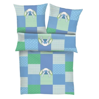 Bettwäsche s.Oliver Junior Hase Olivia Blau Flanell