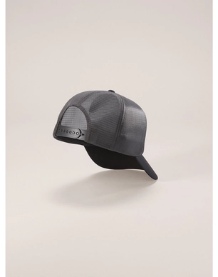 S24-X000007763-Bird-Word-Trucker-Curved-Hat-Black-Graphite-Back