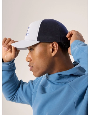 S24-X000007763-Bird-Word-Trucker-Curved-Hat-Solitude-Black-Sapphire-Side-View