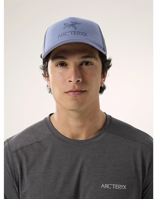 F24-X000007763-Bird-Word-Trucker-Curved-Hat-Stratus-Dark-Stratus-Front-View