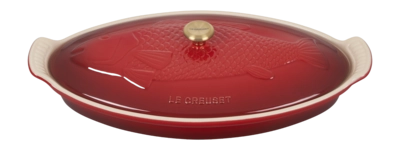 Oven Dish Le Creuset Oval Heritage Fish Cherry Red 41 x 21 cm