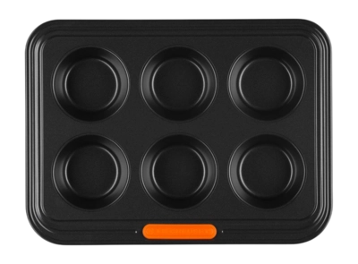 Backform Le Creuset 6 Muffins 29 x 22 cm Black