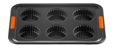 Baking Tin Le Creuset 6 Tartlets Black 39 x 27 cm '24