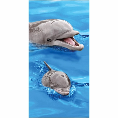 Strandlaken XL Dolfijnen