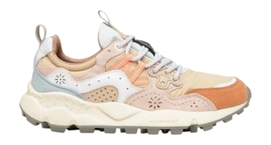 Sneaker Flower Mountain Yamano 3 Suede Nylon Women Peach Beige