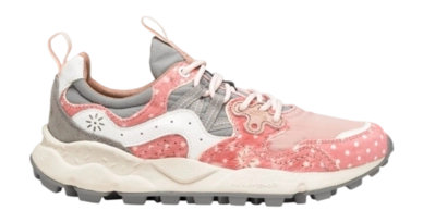 Sneaker Flower Mountain Yamano 3 Suède Nylon Women Grey Pink