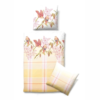 Bettwäsche Biberna Birds Mako-Satin
