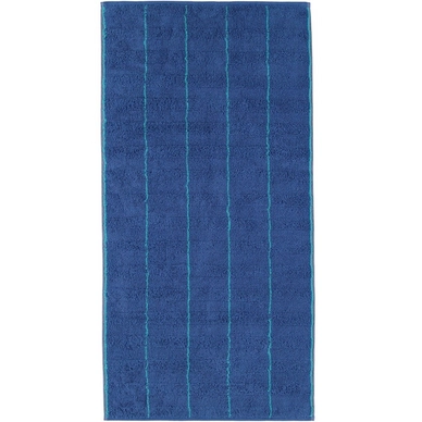 Serviette de bain Cawö Accent Stripes Wide Bleu