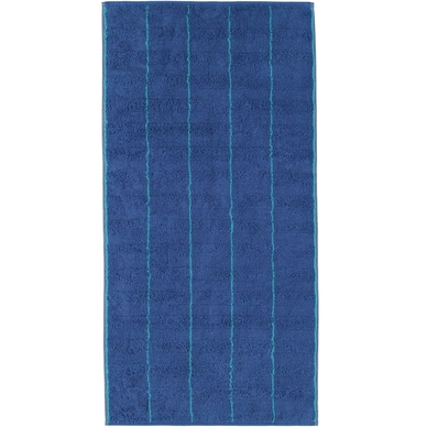 Handdoek Cawö Accent Stripes Wide Blauw (set van 3)
