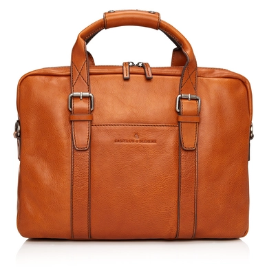 Laptoptas Castelijn & Beerens Bravo Rits Cognac 15,6"