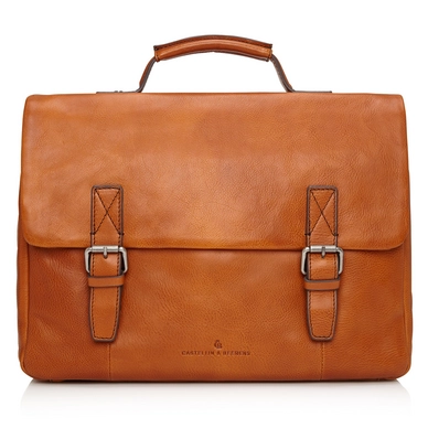 Laptoptas Castelijn & Beerens Bravo Cognac 15,6"