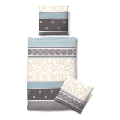 Bettwäsche Biberna Esmee Blau Mako-Satin