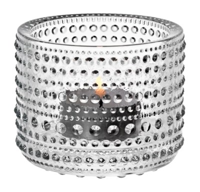 Tea Light Holder Iittala Kastehelmi Clear 6.4 cm
