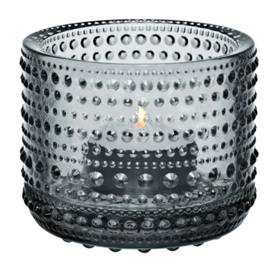 Tea Light Holder Iittala Kastehelmi Grey 6.4 cm