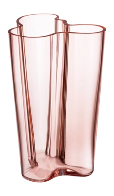 Vaso di vetro Iittala Alvar Aalto h 25,1 cm, Rosa Salmone