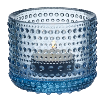 Tea Light Holder Iittala Kastehelmi Aqua 6.4 cm 25