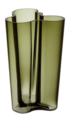 Vaso di vetro Iittala Alvar Aalto h 25,1 cm, Verde muschio