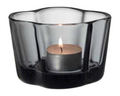 Tea Light Holder Iittala Alvar Aalto Grey 6 cm
