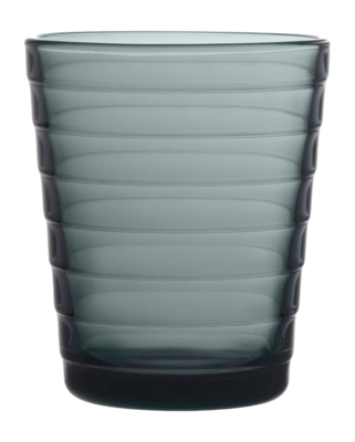 Water Glass Iittala Aino Aalto Dark Grey 220 ml (Set of 2)