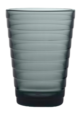 Water Glass Iittala Aino Aalto Dark Grey 330 ml (Set of 2)